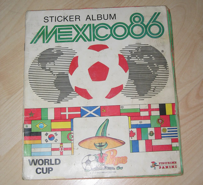 Panini World Cup Sticker Albums Mexico 1986